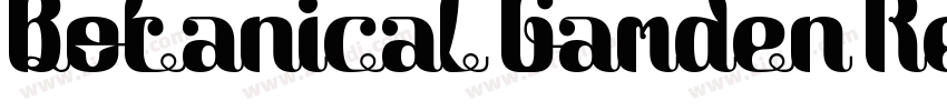 Botanical Garden Reg字体转换 Botanical Garden Reg字体转换